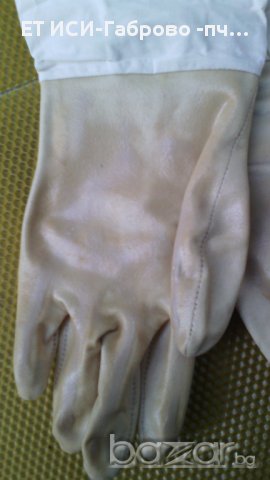 Пчеларски ръкавици гумирани с ръкавели-пчеларски инвентар , снимка 3 - Други животни - 11410457