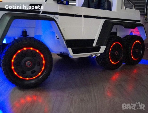 Двуместен акумул.джип MERCEDES G63 6X6,2X12V, снимка 5 - Детски велосипеди, триколки и коли - 23692444