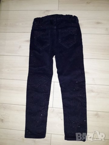 Детски тъмносин лъщящ панталон марка H&M за момиче, снимка 2 - Детски панталони и дънки - 23712131