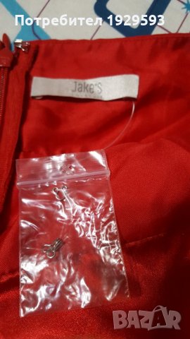 Червена рокля марка Jake's, снимка 4 - Рокли - 24633141