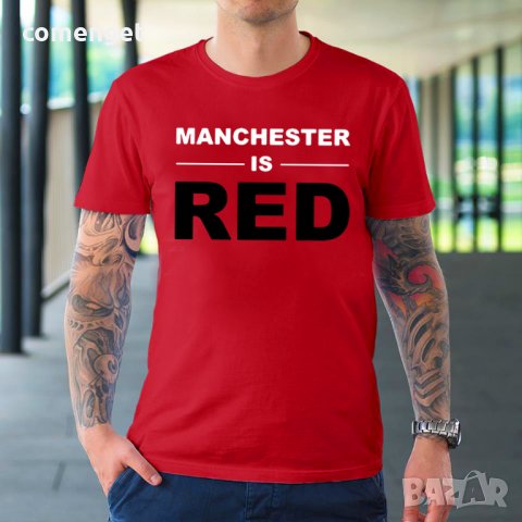 ЗА ФЕНОВЕ! Мъжка тениска на МАНЧЕСТЪР / MANCHESTER UNITED! Поръчай тениска С Твоя Снимка или идея!