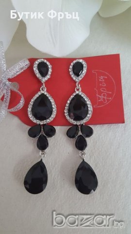 обеци ари черни