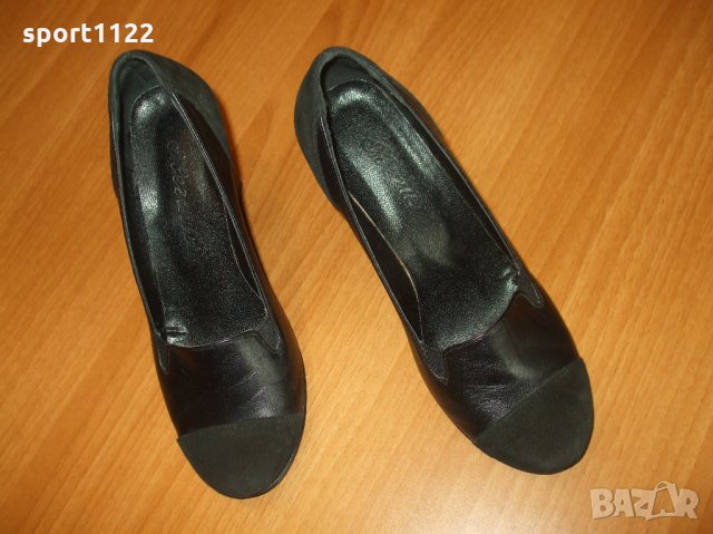 N37,5 Мегияс естествена кожа дамски обувки, снимка 5 - Дамски обувки на ток - 25093593
