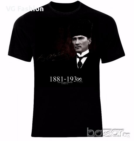 Турция Mustafa Kemal Atatürk Turkey Тениска Мъжка/Дамска S до 2XL, снимка 1 - Тениски - 15361616