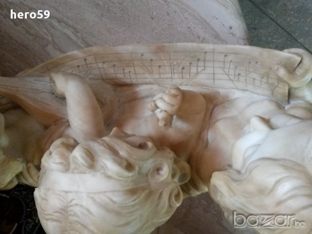 Авторска Мраморна Фигура-уникат 19в.Adolpho Cipriani (Italian, 1880-1930), , снимка 14 - Антикварни и старинни предмети - 16325680