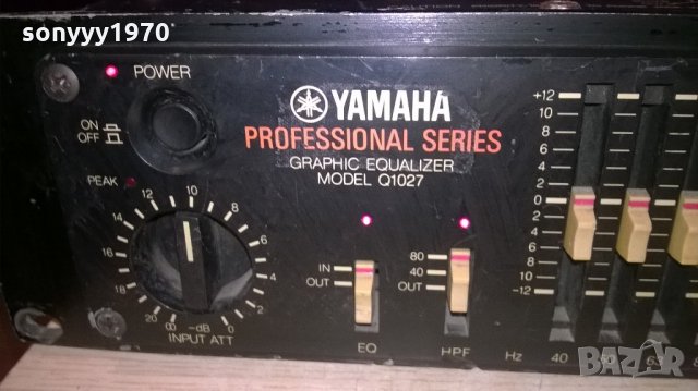 yamaha q1027 profi equalizer-made in japan-внос швеицария, снимка 5 - Ресийвъри, усилватели, смесителни пултове - 22196946