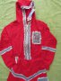 Спортен комплект от червен суичър и панталон, нов, размер 116, снимка 1 - Детски комплекти - 17861153