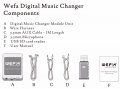 Дигитален чейнджър Wefa с Bluetooth 4.0 / mp3,wav,flac Vw,audi,Seat,Skoda,Peugeot,Nissan,Toy, снимка 5