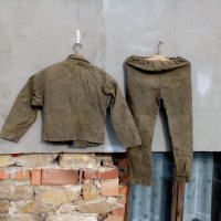 Стари детски брезентови дрехи, снимка 4 - Антикварни и старинни предмети - 23856556