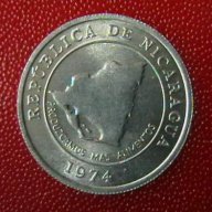 10 центаво 1974 FAO, Никарагуа, снимка 2 - Нумизматика и бонистика - 12007628