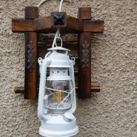 Стенна лампа фенер - Ретро аплик винтидж, снимка 12 - Лампи за стена - 21071295