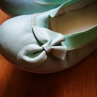 Балеринки естествена кожа, №28, снимка 3 - Детски сандали и чехли - 21915511