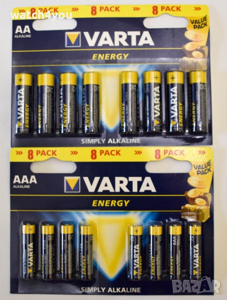 АЛКАЛНИ БАТЕРИИ VARTA АА и ААА и 1.5V  ALKALINE  LR06 и LR03, снимка 1