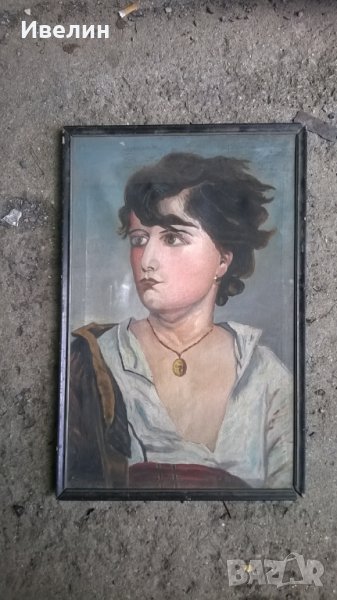 стара картина-портрет, снимка 1