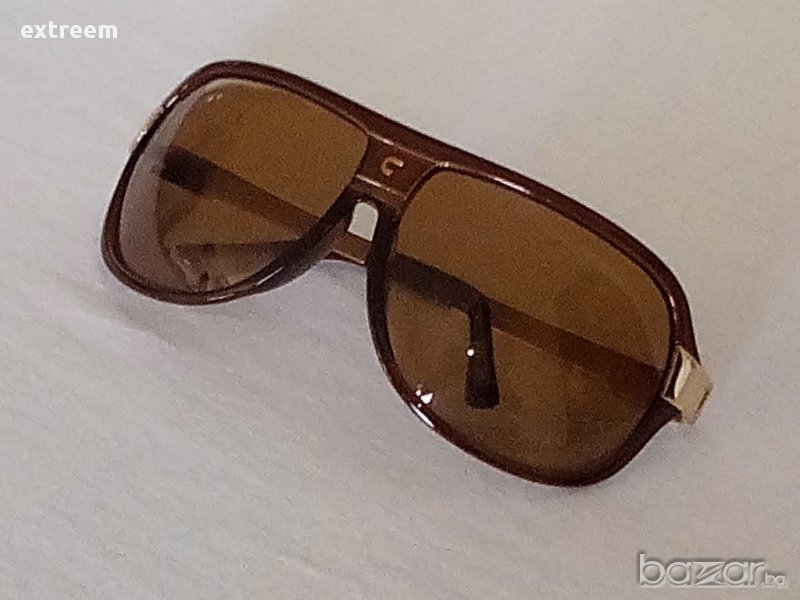 C A R R E R A -№ 2 - реплика - Авиатор POLARIZED тъмно кафяв +UV400 & Златиста рамка, снимка 1