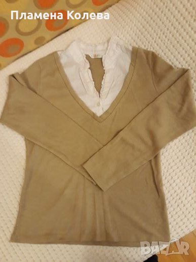 Блуза с имитация на риза, снимка 1