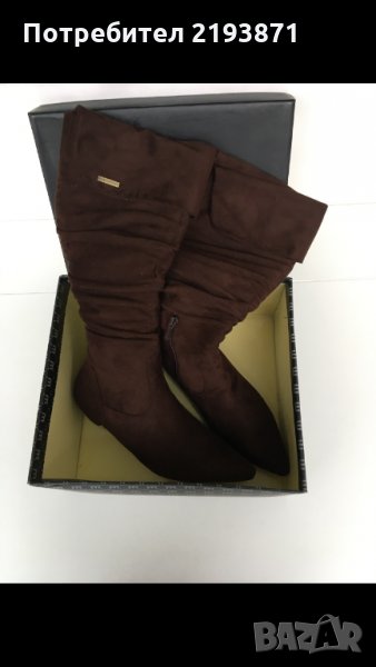 Равни велурени остри ботуши Maria Mare номер 38, снимка 1