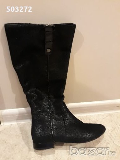 Дамски ботуши естествен велур, снимка 1