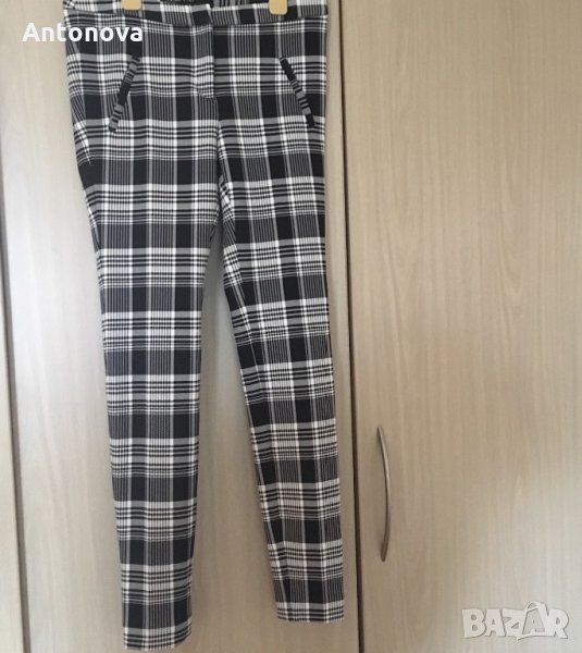Кариран панталон Zara, снимка 1