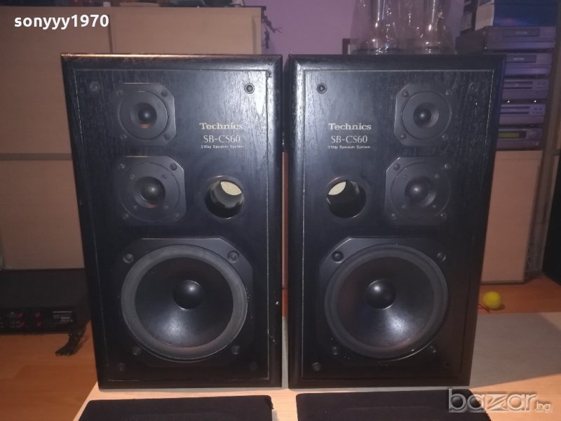 ⭐technics sb-cs60 3way-2x120w-8ohm-46х27х25см-от швеицария, снимка 1