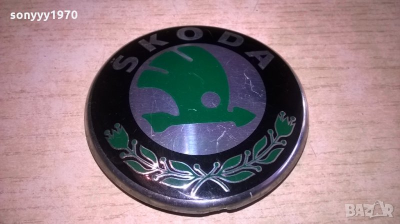 skoda 8см-емблема-внос швеицария, снимка 1