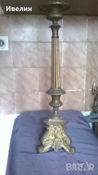 голям бароков свещник, снимка 1