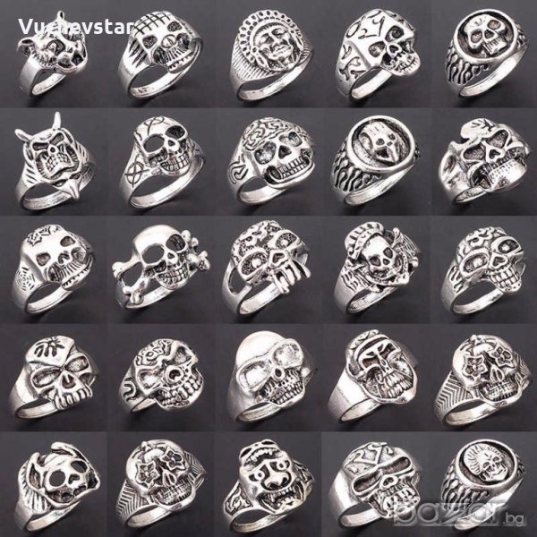 Пръстени с черепи - Медицинска стомана, снимка 1