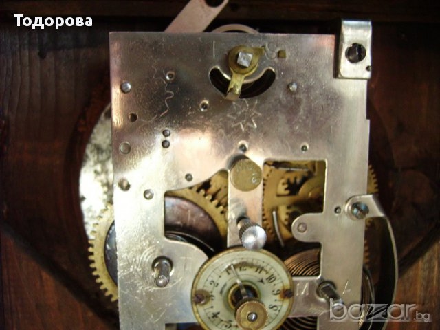 Красив старинен настолен часовник-Юнгханс с латерна, снимка 6 - Антикварни и старинни предмети - 15495664