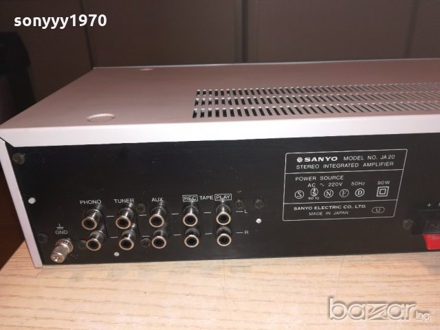 sanyo stereo amplifier-made in japan-внос швеицария, снимка 16 - Ресийвъри, усилватели, смесителни пултове - 20743304