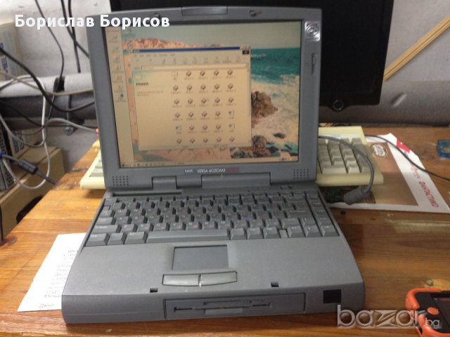 Ретро лаптоп Nec Versa 6050MX; 12" TFT; CPU 150MHz MMX; RAM 48MB; SSD 8GB