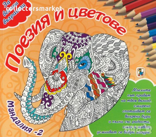 Поезия и цветове: Мандалия 2, снимка 1 - Детски книжки - 25635196