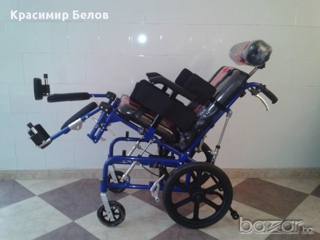 Инвалидна количка за деца и юноши с детска церебрална парализа(ДЦП), снимка 3 - Детски колички - 13579694