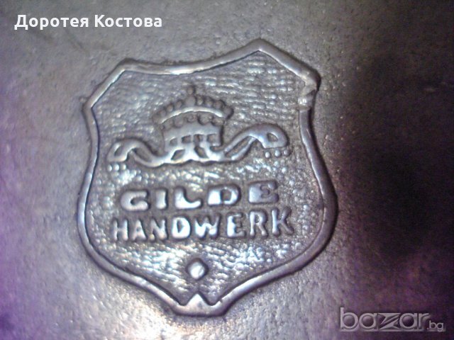 Стара бронзова бонбониера с маркировка, снимка 5 - Антикварни и старинни предмети - 20749151