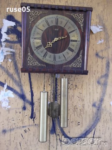 Часовник "BRIXON" стенен с махало и тежести работещ, снимка 2 - Други ценни предмети - 19570431