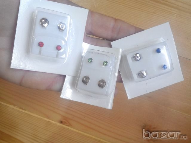 Ново!Обеци- стомана, снимка 7 - Бижутерийни комплекти - 20657055