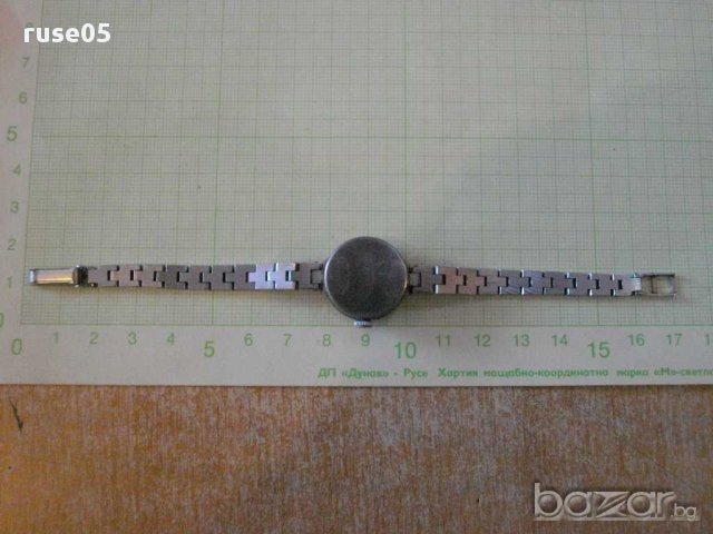 Часовник "ЗАРЯ" съветски дамски с верижка работещ, снимка 3 - Дамски - 14146742