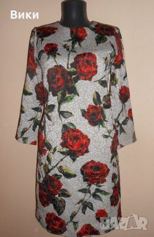 Eлегантна официална рокля с рози, снимка 2 - Рокли - 21934870