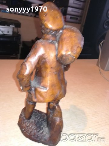 ретро фигура-човек с торба-25х13х13см-внос швеицария, снимка 5 - Колекции - 20759642
