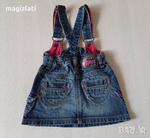 Дънков сукман 9-12 месеца, снимка 4 - Бебешки рокли - 24161368