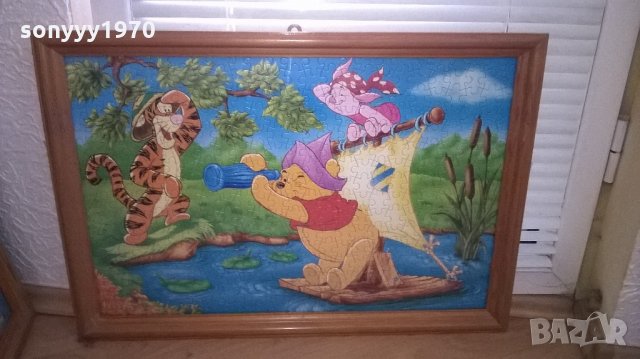 пъзел с дървена рамка и стъкло-65х45см, снимка 3 - Колекции - 22092699