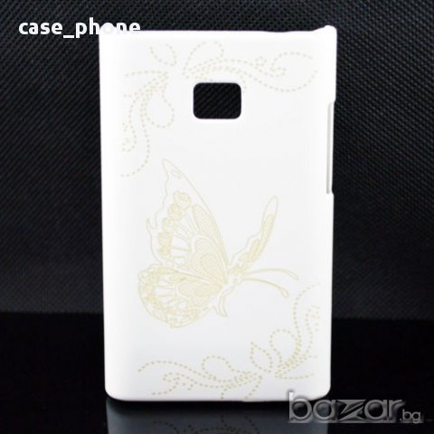 Нов Твърд кейс с пеперуди за LG Optimus L3 E400 - керемидено червен,бял,лилав, снимка 9 - Калъфи, кейсове - 11007950
