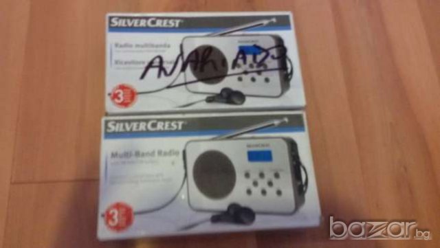 Мини, ново радио Silver Crest с часовник, аларма, LCD дисплей, немско! , снимка 2 - Радиокасетофони, транзистори - 17643042