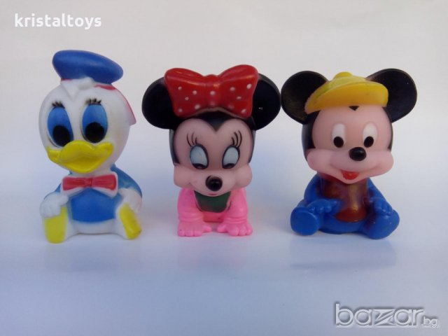 Комплект три броя гумени играчки Дисни герои, снимка 1