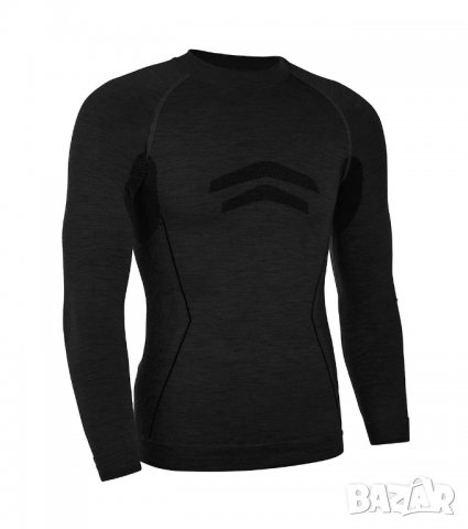 Вълнена черна мъжка термоблуза марка FreeNord XL