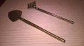 АНТИК-Лопатка и гребло-18х4см-мед/месинг-внос франция, снимка 10