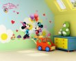 Мики и Мини Маус на Парти с балони стикер лепенка за стена мебел детска стая, снимка 1