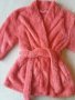 Плюшен детски халат в розово размер 104/110, снимка 1