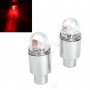 2X червени LED светлини за капачки на вентили на велосипед, кола, мотор, колело Neon, снимка 5