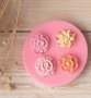 4 различни напластени цветя силиконов молд форма за декорация и украса торта фондан шоколад, снимка 1 - Форми - 25047566