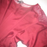 Ефирна блуза с дантела, снимка 4 - Туники - 17392389